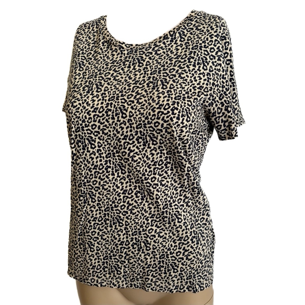 J. Crew Factory Leopard Print Collector Tee - Picture 14 of 15
